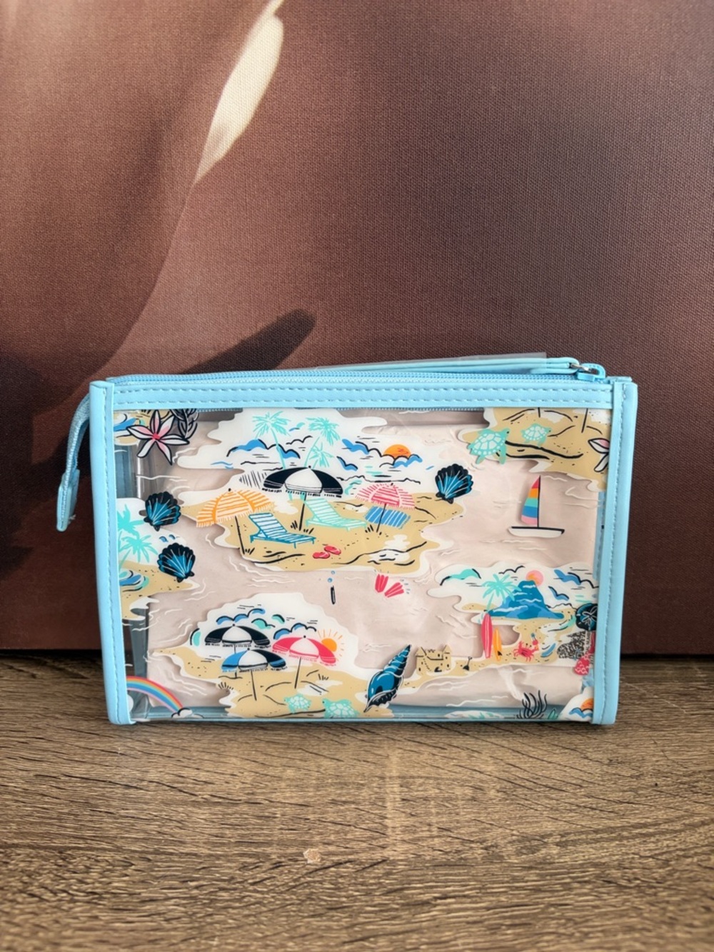 VB Beach Wristlet Clear - Beach Treasures NWT
